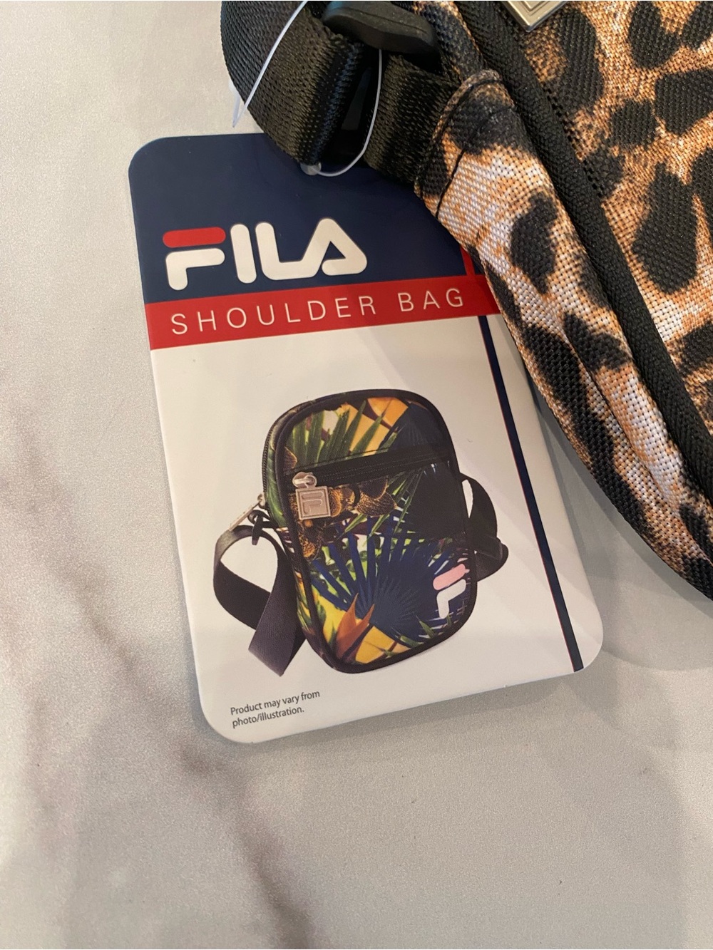 FILA Leopard Cheetah Print Mini Shoulder Crossbody Bag - Picture 10 of 10